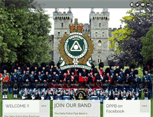 Tablet Screenshot of deltapolicepipeband.com